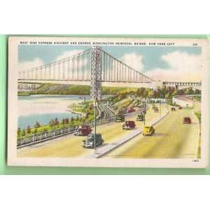  Postcard West Side Highway New York City 1946 Everything 