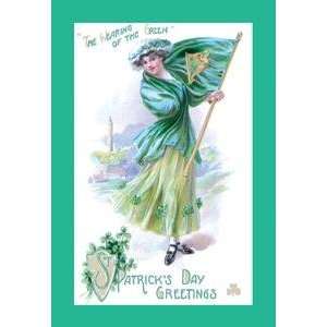  Vintage Art St. Patricks Day Green   10834 7