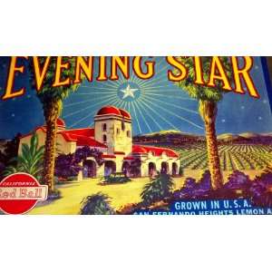  Exotic Evening Star Crate Label, 1930s 