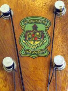VIntage 1900s Kamaka Hawaii Koa Soprano 4 String Ukulele  