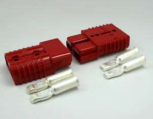   ANDERSON CONNECTOR KITS W/ 4 GAUGE CONTACTS, 175AMP, RED, NEW, FAST