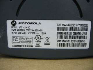 Motorola VT2142 VD Vonage 2 Port VoIP Gateway Router  