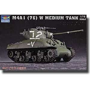  TRUMPETER SCALE MODELS   1/72 US M4A1(76)W Sherman Tank US 