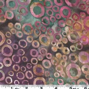  45 Wide Elementals Artisan Batiks Circles Spice Fabric 