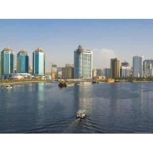 Sharjah Creek Skyline, Sharjah, United Arab Emirates (U.A.E.), Middle 