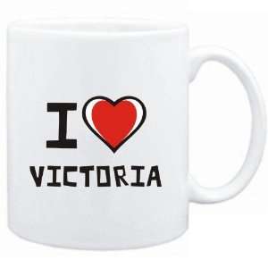  Mug White I love Victoria  Female Names Sports 