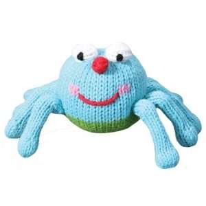 Organic Hand Knit Stanley the Spider Rattle Baby