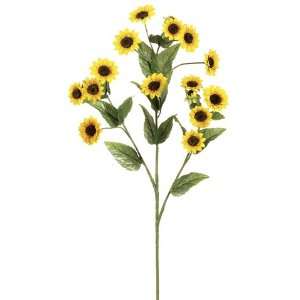  Faux 26 Mini Sunflower Spray Yellow Beauty