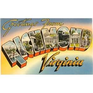  Greetings from Richmond, Virginia, Richmond Magnet, 3.5x2 