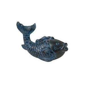 FISH SPITTER, Color BLUE (Catalog Category PondDECORATIVES STATUARY 