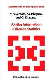 Akaike Information Criterion Statistics, (9027722536), Y. Sakamoto 