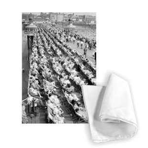  Bank holiday at Blackpool June 1960   Tea Towel 100% 