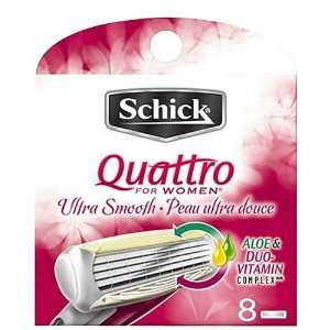  Schick Quattro for Women Ultra Smooth Cartridge Refills 8 ct 