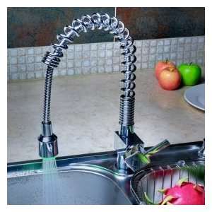 Factory drop ship Single Handle Chrome Centerset LED Kitchen Pull Out 