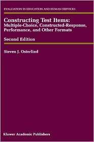 Constructing Test Items, (0792380770), Steven J. Osterlind, Textbooks 