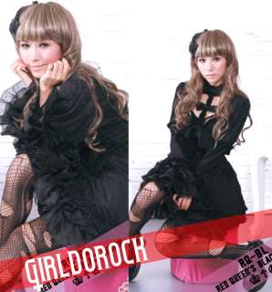 DARK GOTHIC PUNK VISUAL KEI LACE 21035 DRESS OUTFIT M/L  