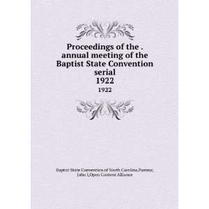  Proceedings of the . annual meeting of the Baptist State 