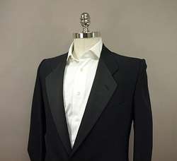 Giorgio Armani Mani Italy Black Single Breast 1 Button Tuxedo Suit 38 