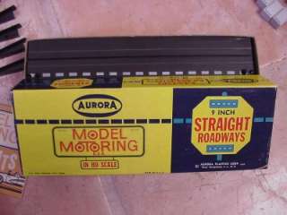 Vintage 1960s Aurora HO Slot Car Race Track Set Original Box  