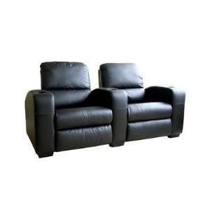   Home Theater Recliner (Set of 2) Leather Brown Furniture & Decor