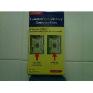  Counterfeit Currency Detector Pens Box of 12 Office 