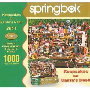 Puzzles 34 10586 Hallmark Exclusive ~ Keepsakes On Santas Desk Jigsaw 