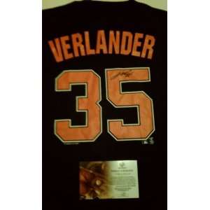  Justin Verlander Signed Detroit Tigers Jersey Shirt 