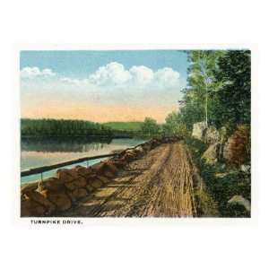  Camden, Maine, View of Turnpike Drive Giclee Poster Print 