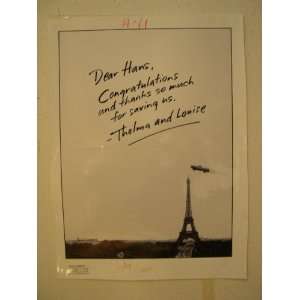  & Louise Artist Trade Ad Proof Like A Poster Harvey Keitel Geena 