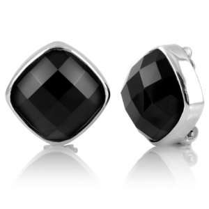  Anyas Clip Earrings   Onyx Jewelry