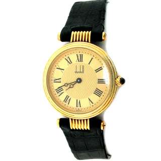 this vintage alfred dunhill ladies watch has been made out of 18k 