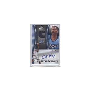  2009 10 SP Game Used Signature Fabrics #SFCJ   C.J. Miles 