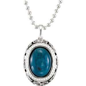 IceCarats Designer Jewelry Gift Sterling Silver Genuine Opaque Apatite 