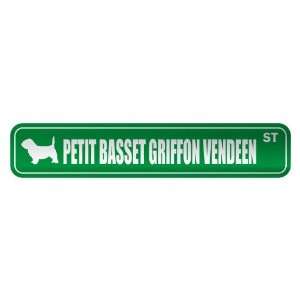   PETIT BASSET GRIFFON VENDEEN ST  STREET SIGN DOG