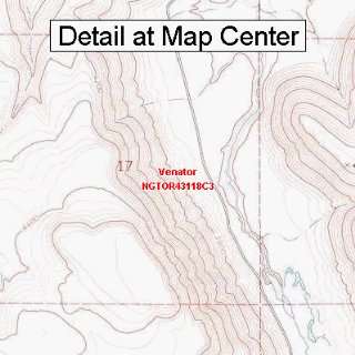  USGS Topographic Quadrangle Map   Venator, Oregon (Folded 