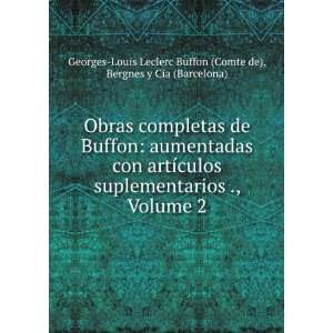   Cia (Barcelona) Georges Louis Leclerc Buffon (Comte de) Books