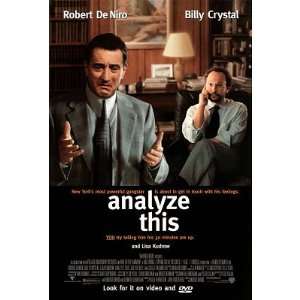  (27x40) Analyze This Movie Robert De Niro Billy Crystal 