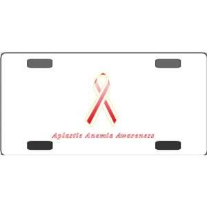 Aplastic Anemia Awareness Ribbon Vanity License Plate