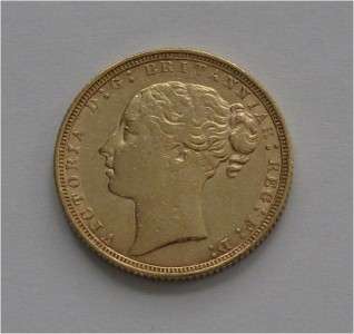 ENGLAND GOLD COIN SOVEREIGN VICTORIA 1871 XF  