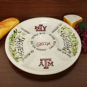  Texas A&M Aggies Ceramic Veggie Tray