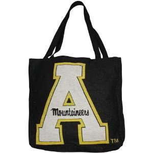  NCAA Appalachian State Mountaineers Black Woven Tote Bag 