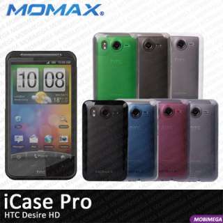 Momax iCase Pro PC TPU Soft Case Cover Desire HD Green  