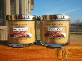   WORKS SMALL CANDLE JARS IN KITCHEN SPICE X 2   