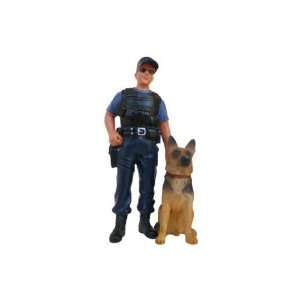  Diorama Police Officer w/ K9 1/24 Set Toys & Games