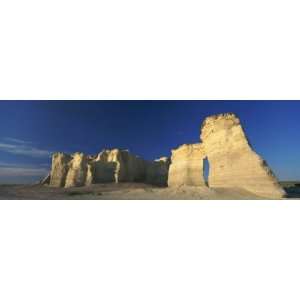 Rock Formations on a Landscape, Monument Rocks, Gove County, Kansas 