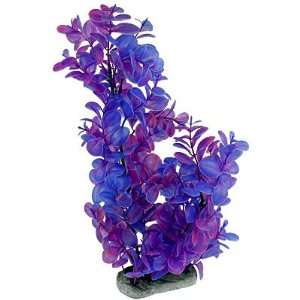   Blue Plastic Grass Aquascaping Plant for Fish Tank