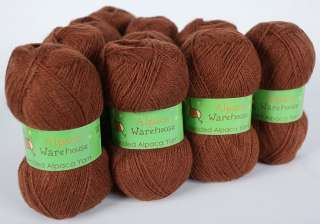New Blend Alpaca Knitting Yarn Wool 10 Skeins Balls~COPPER 791  
