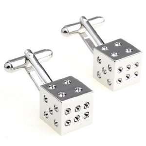  Dice Cufflinks Casino Cuff links Gift Boxed(wedding cufflinks 