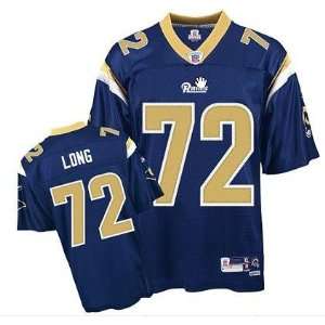  Chris Long #72 St. Louis Rams Replica NFL Jersey Blue Size 