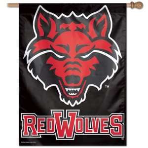  Arkansas State Red Wolves Flag   Vertical 27X37 Outdoor House 